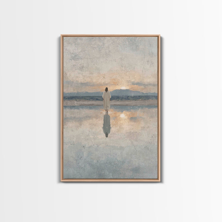 Desert Pilgrims – Framed Canvas Print – Christian Wall Art – Christian Art Canvas – Moody Christian Art – Christmas Art Prints