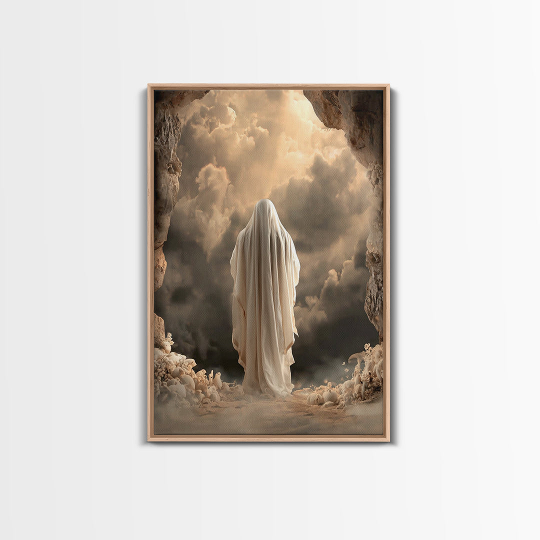 Risen Glory | Framed Canvas Print | Christian Wall Art | Jesus Painting | Christian Art Canvas | Large Christian Painting | Christian Art