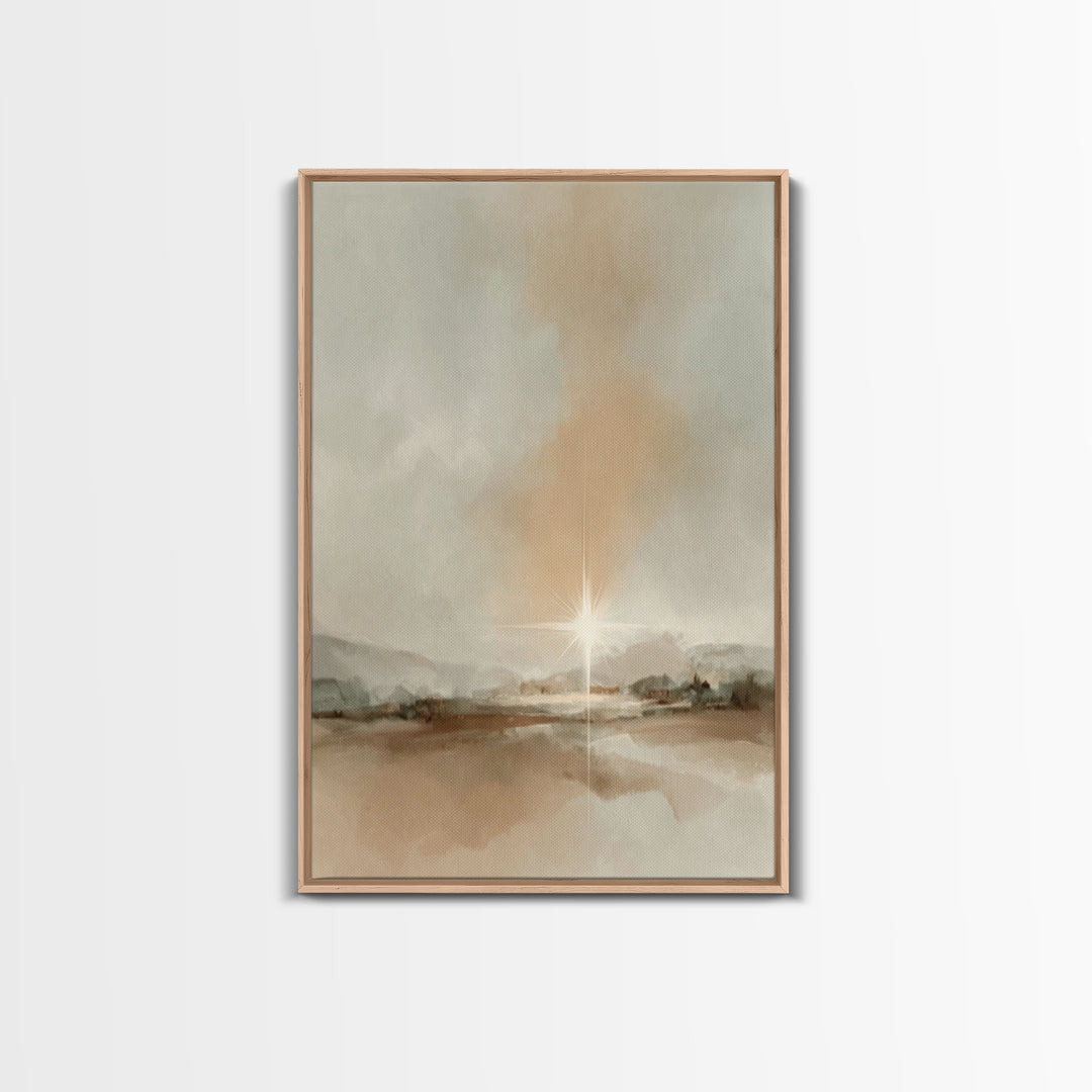 Radiant Dawn | Framed Canvas Print | Christian Wall Art | Christian Art Canvas | Christmas Art | Christian Christmas Art | Christian Gift I