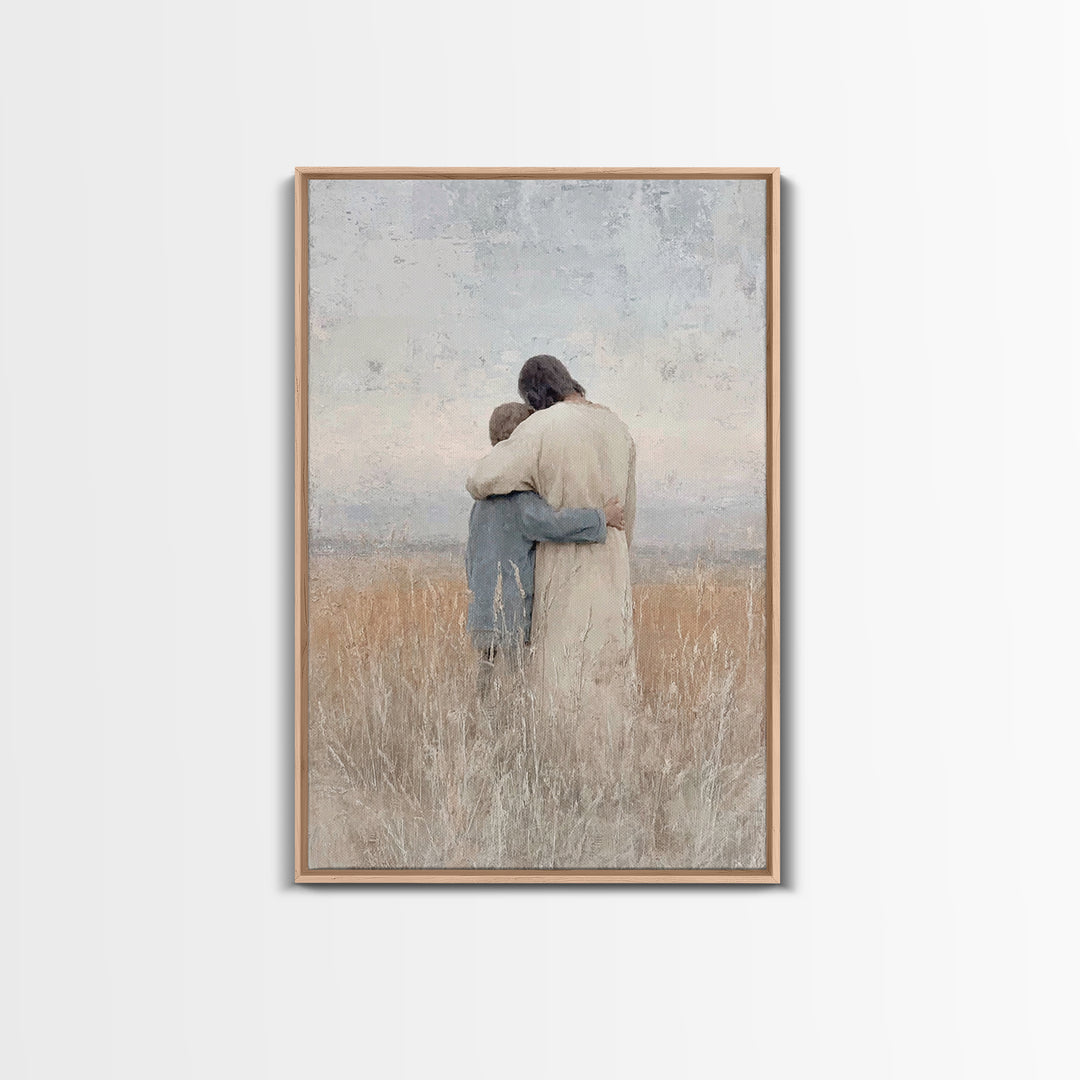 Fields Of Mercy – Framed Canvas Print – Christian Wall Art – Christian Art Canvas – Jesus Painting – Christian Art Print – Subtle Christian