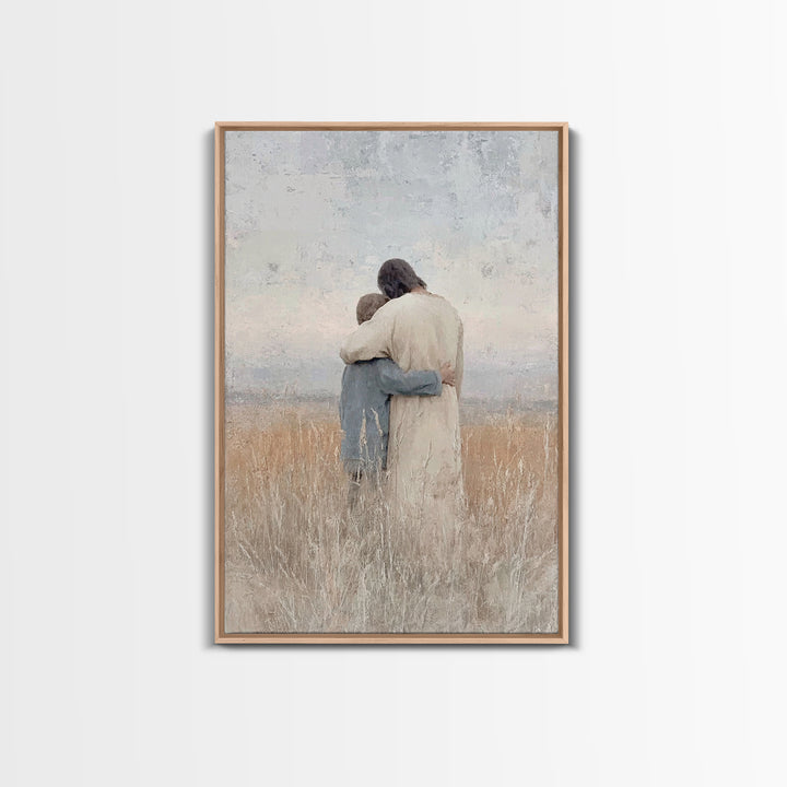 Fields Of Mercy – Framed Canvas Print – Christian Wall Art – Christian Art Canvas – Jesus Painting – Christian Art Print – Subtle Christian