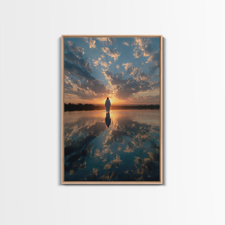 Heavenly Horizon – Framed Canvas Print – Christian Wall Art – Jesus Canvas Art – Christian Art Canvas – Christian Art Print – Modern Christ