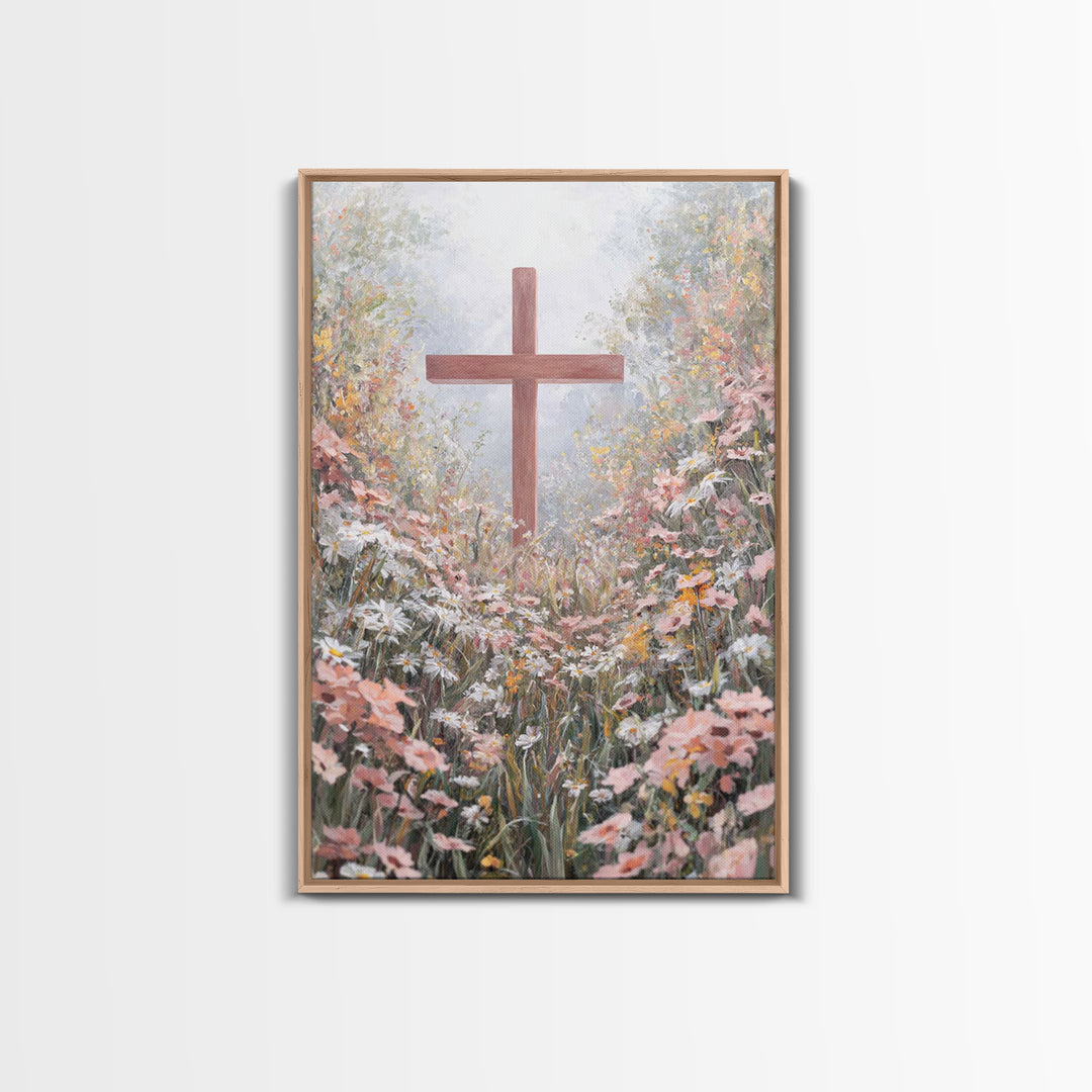 Pathway Of Faith – Framed Canvas Print – Christian Wall Art – Christian Art Canvas – Christian Art Work – Christian Decor – Modern Christia