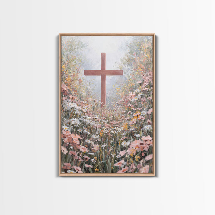 Pathway Of Faith – Framed Canvas Print – Christian Wall Art – Christian Art Canvas – Christian Art Work – Christian Decor – Modern Christia
