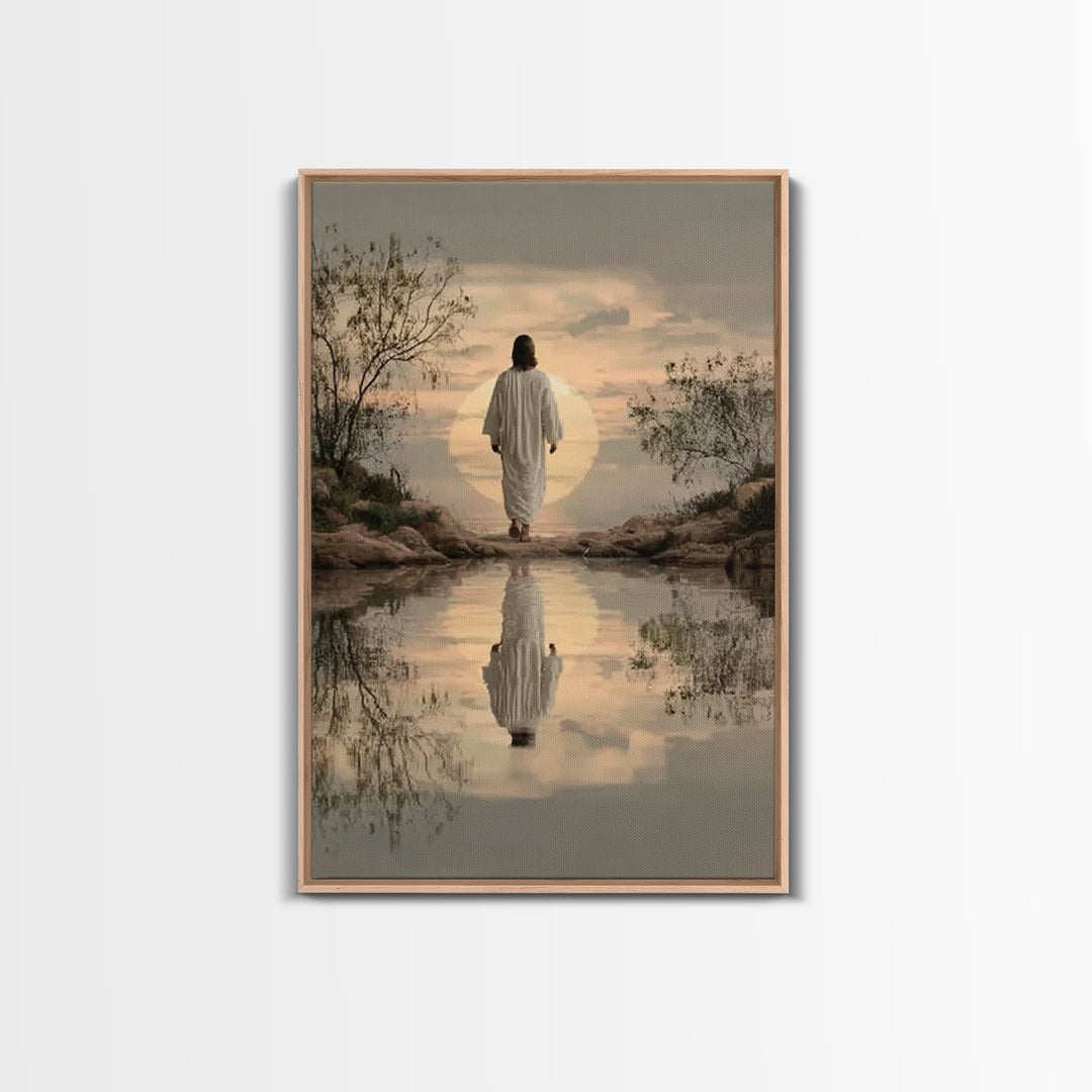 Eternal Pathway – Framed Canvas Print – Christian Wall Art – Christian Art Canvas – Jesus Painting – Christian Art Print – Subtle Christian