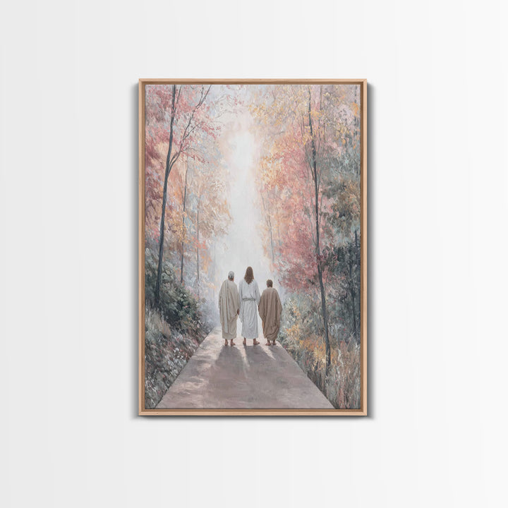Path of Grace – Framed Canvas Print – Christian Art Canvas – Jesus Painting – Christian Wall Art – Christian Christmas Art – Christian Gift
