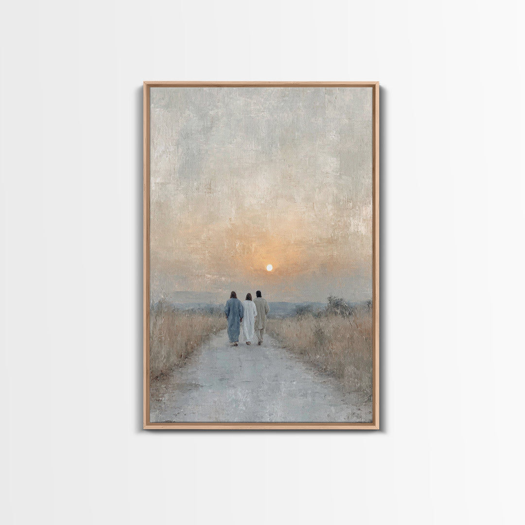 Wanderers of Light | Framed Canvas Print | Christian Wall Art | Christian Art Canvas | Jesus Painting | Vintage Christian Art | Christian C