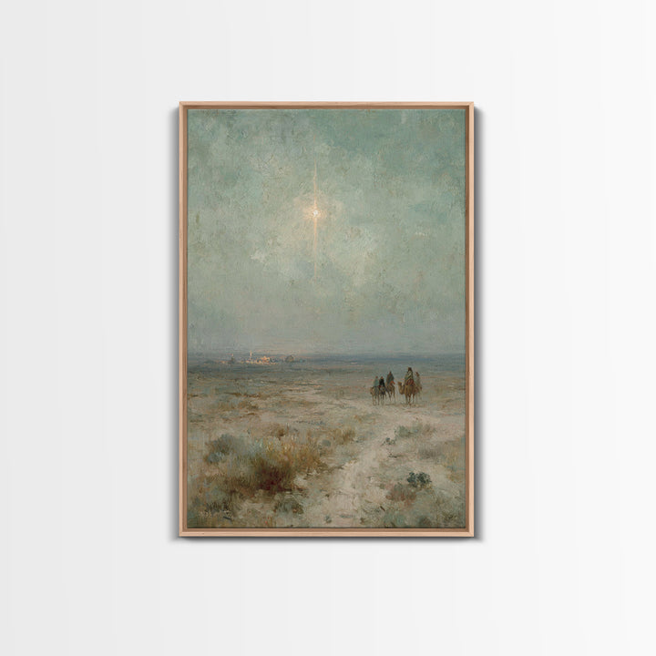 Garden Meeting Grace | Framed Canvas Print | Christian Wall Art | Jesus Painting | Christian Art Canvas | Vintage Christian Art | Christian