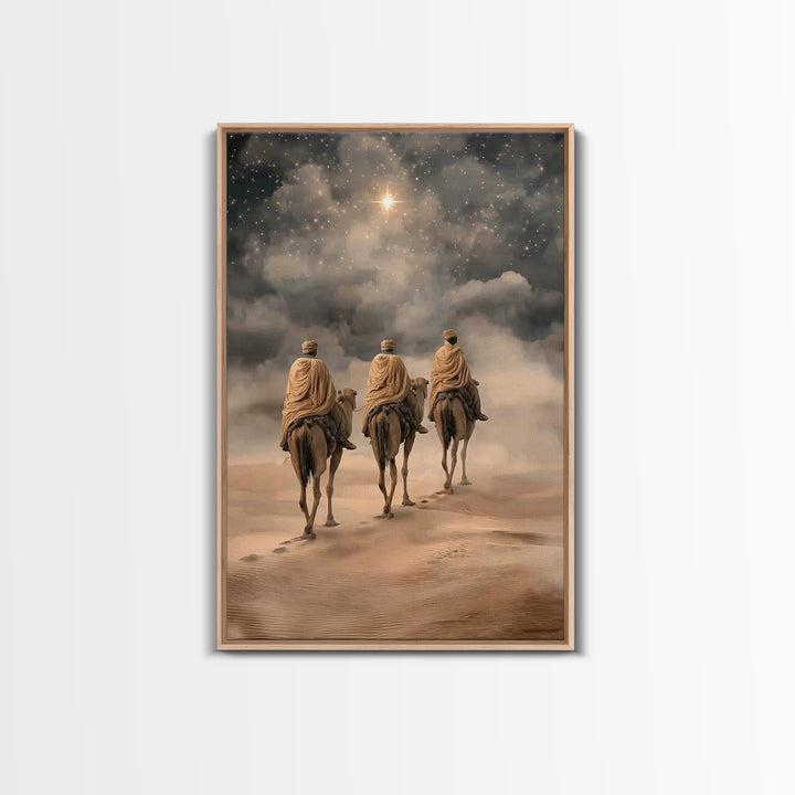 Star of the East, Framed Canvas Print, Christian Wall Art, Christian Art Canvas, Christmas Art Prints, Christian Christmas Art, Christian G