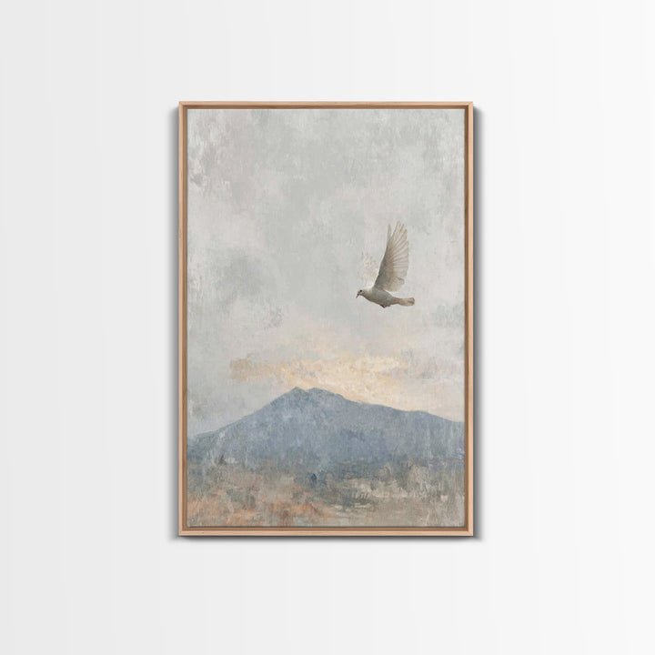 Spirit of Peace – Framed Canvas Print – Christian Wall Art – Christian Art Canvas – Minimalist Christian Art – Christian Art Print – Unique