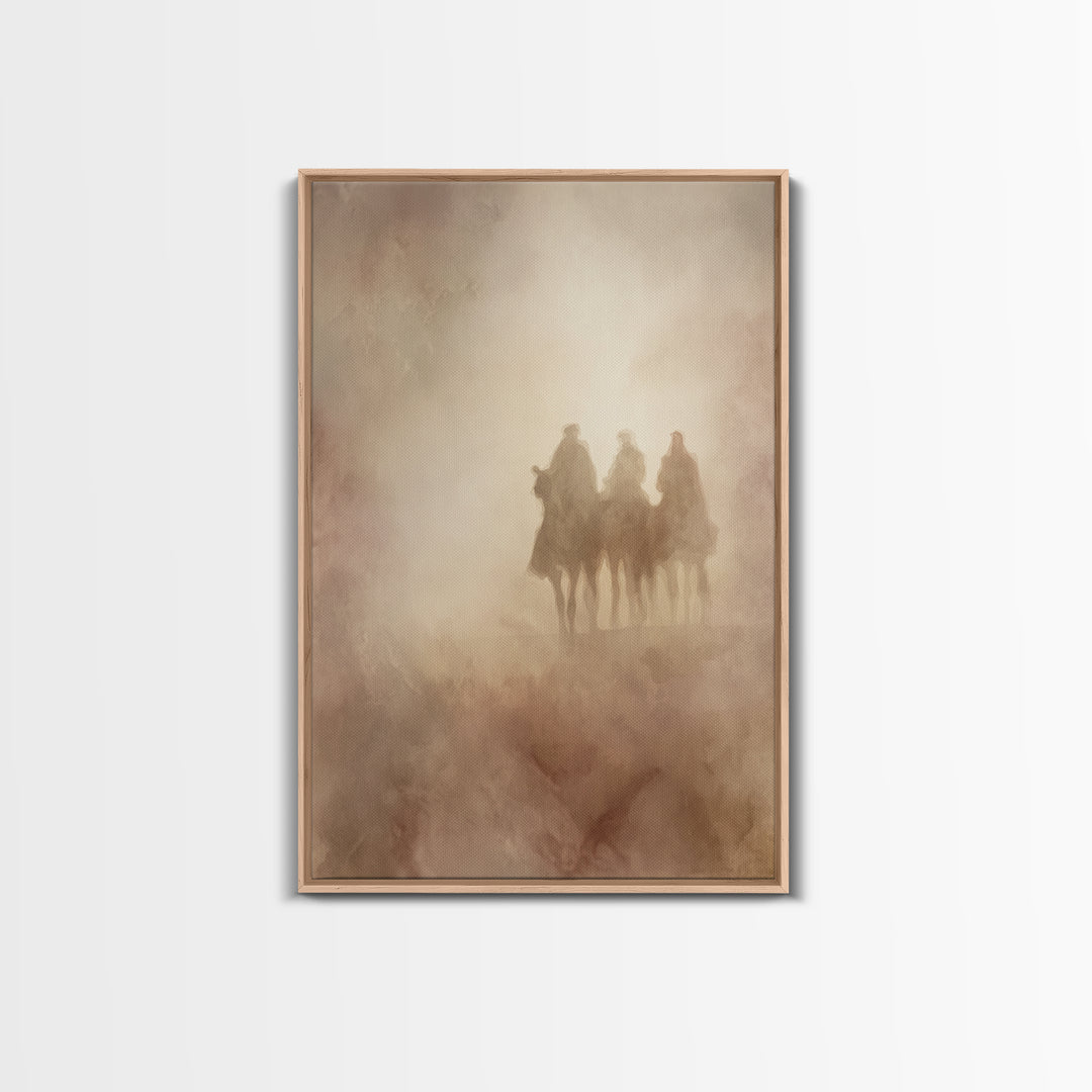 Sacred Mist – Framed Canvas Print – Christian Christmas Art – Christian Wall Art – Christian Art Canvas – Jesus Painting