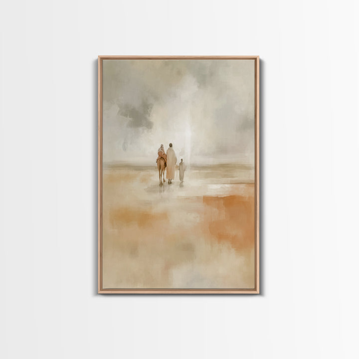 Holy Refuge – Framed Canvas Print – Christian Art Canvas – Christian Wall Art – Christmas Art – Christian Christmas Art – Jesus Painting