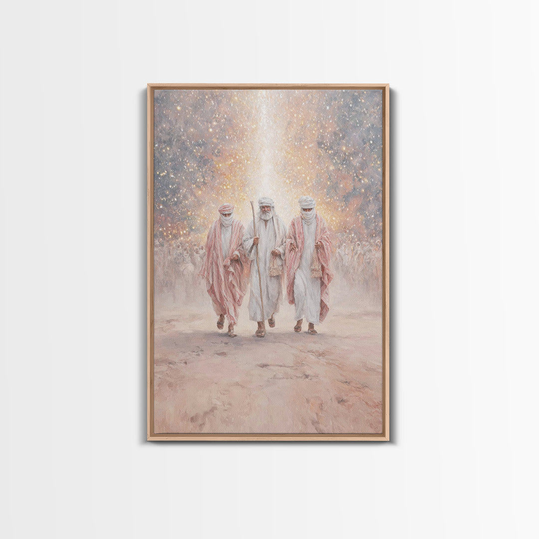 Desert Prophets – Framed Canvas Print – Christian Art Canvas – Christmas Art – Christian Wall Art – Christian Christmas Art – Jesus Paintin