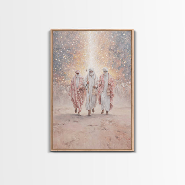 Desert Prophets – Framed Canvas Print – Christian Art Canvas – Christmas Art – Christian Wall Art – Christian Christmas Art – Jesus Paintin