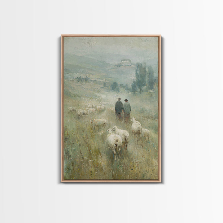Quiet Bethlehem Path – Framed Canvas Print – Christian Art – Christian Wall Art – Christian Art Canvas – Christmas Art – Christian Christma