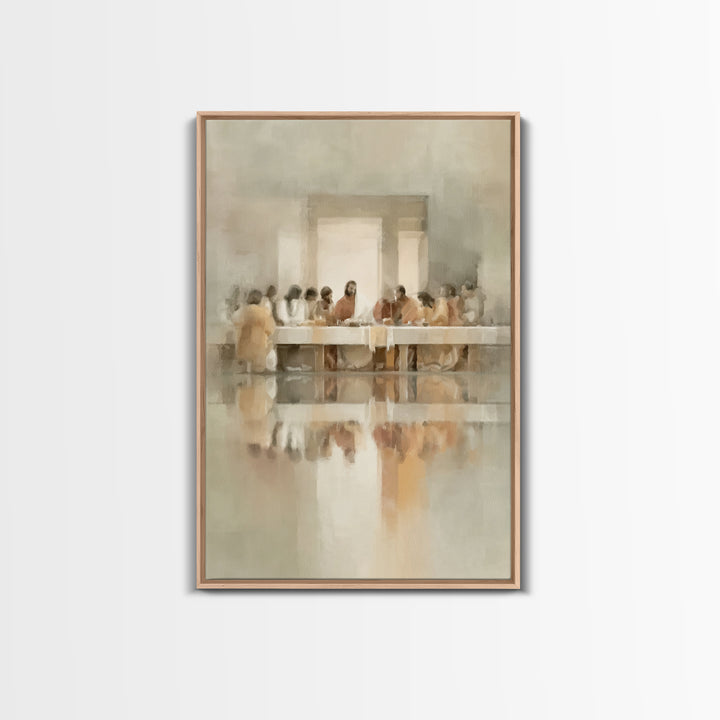 Radiant Communion, Framed Canvas Print, Christian Art Canvas, Christian Wall Art, Jesus Painting, Christian Decorations, Modern Christian A