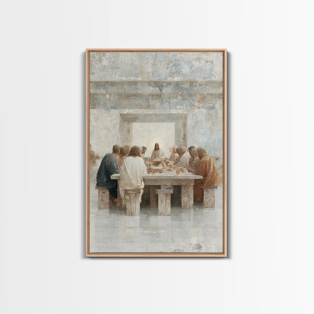 Haven Of Fellowship | Framed Canvas Print | Christian Wall Art | Christian Art Canvas | Vintage Christian Art | Christian Gift | Jesus Pain