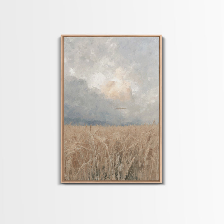 Golden Covenant | Framed Canvas Print | Christian Art Canvas | Christian Wall Art | Subtle Christian Art | Christian Gift | Christian Paint