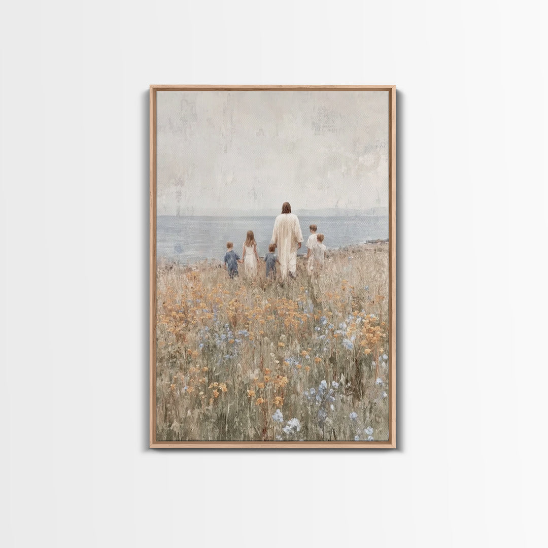 Dawn Of Grace – Framed Canvas Print – Christian Art Canvas – Jesus Painting – Christian Wall Art – Christmas Art – Christian Gift Ideas – P