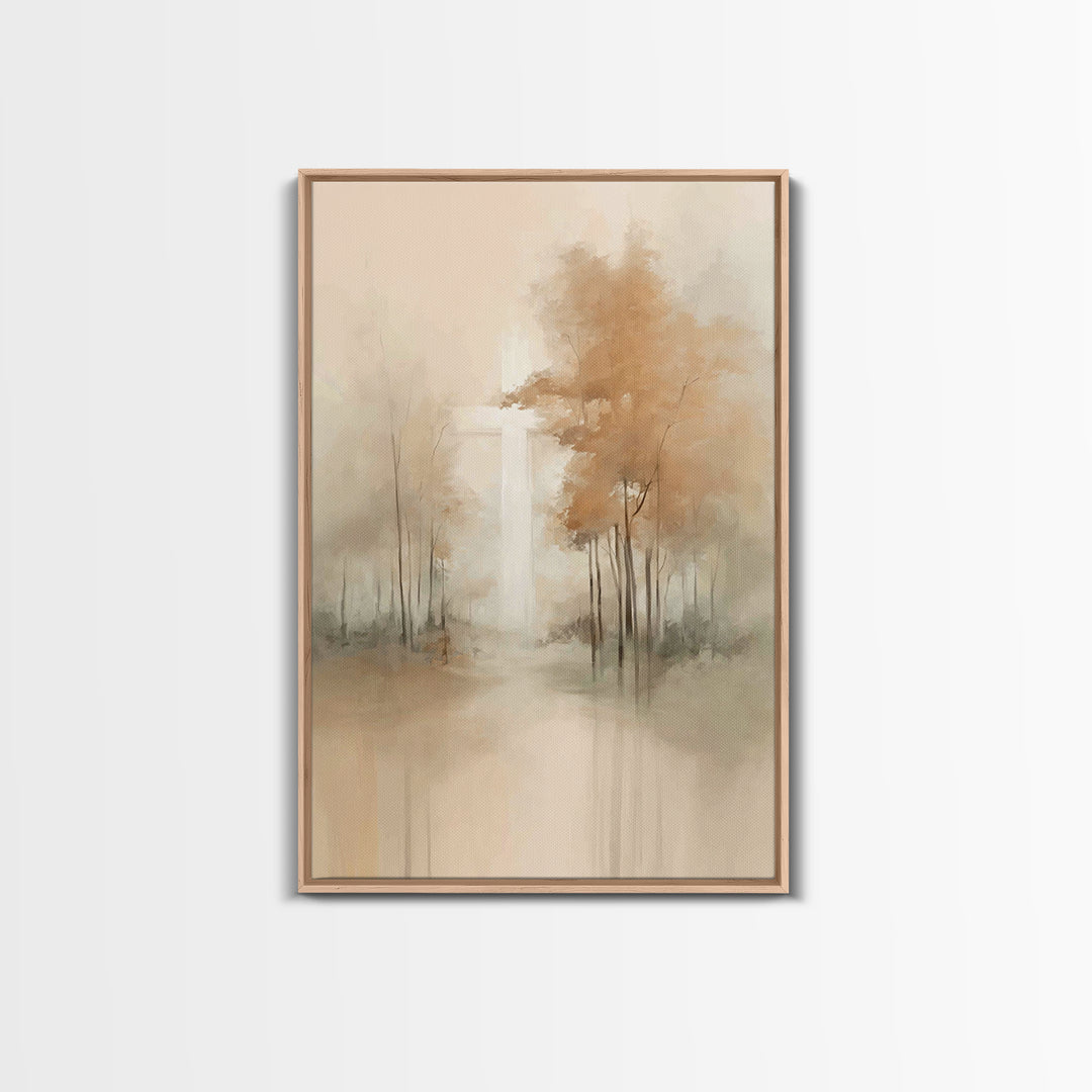 Cross Of Light – Framed Canvas Print – Christian Wall Art – Minimalist Christian Art – Christian Art Canvas – Christian Painting – Christia