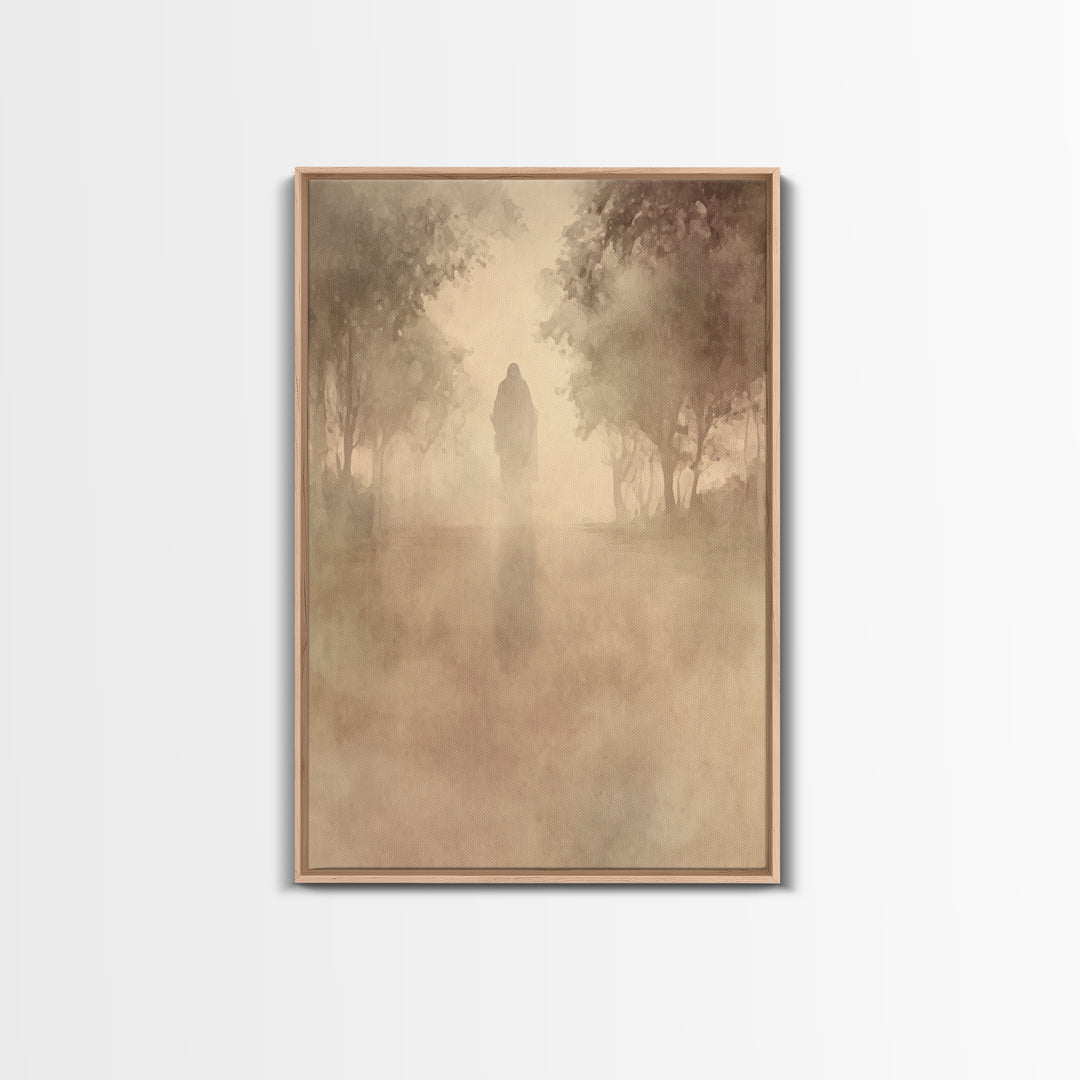 Quiet Redemption – Framed Canvas Print – Christian Wall Art – Jesus Painting – Christian Art Canvas – Vintage Christian Art – Subtle Christ