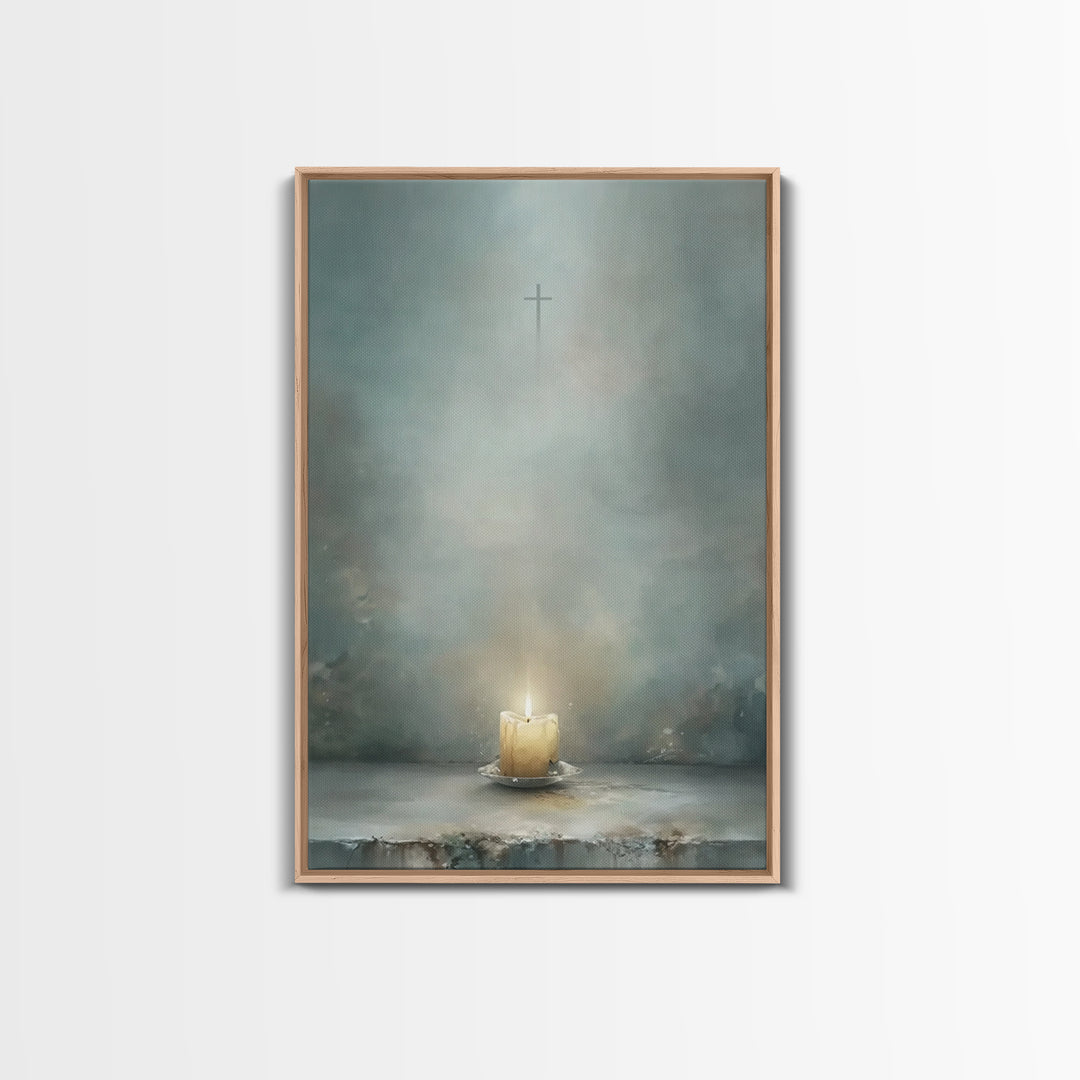Star of Promise | Framed Canvas Print | Christian Wall Art | Christmas Art | Christian Decorations | Christian Christmas Decor | Christian