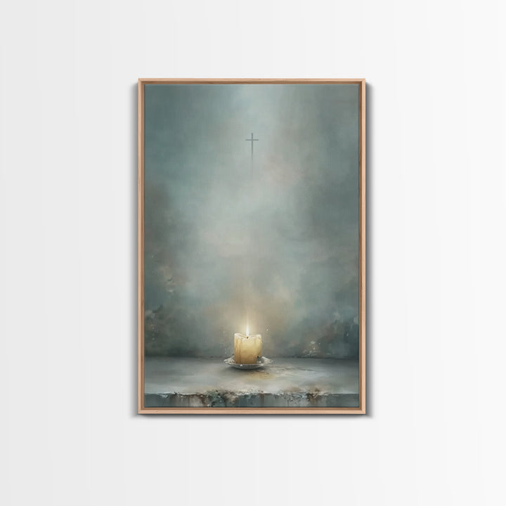 Star of Promise | Framed Canvas Print | Christian Wall Art | Christmas Art | Christian Decorations | Christian Christmas Decor | Christian