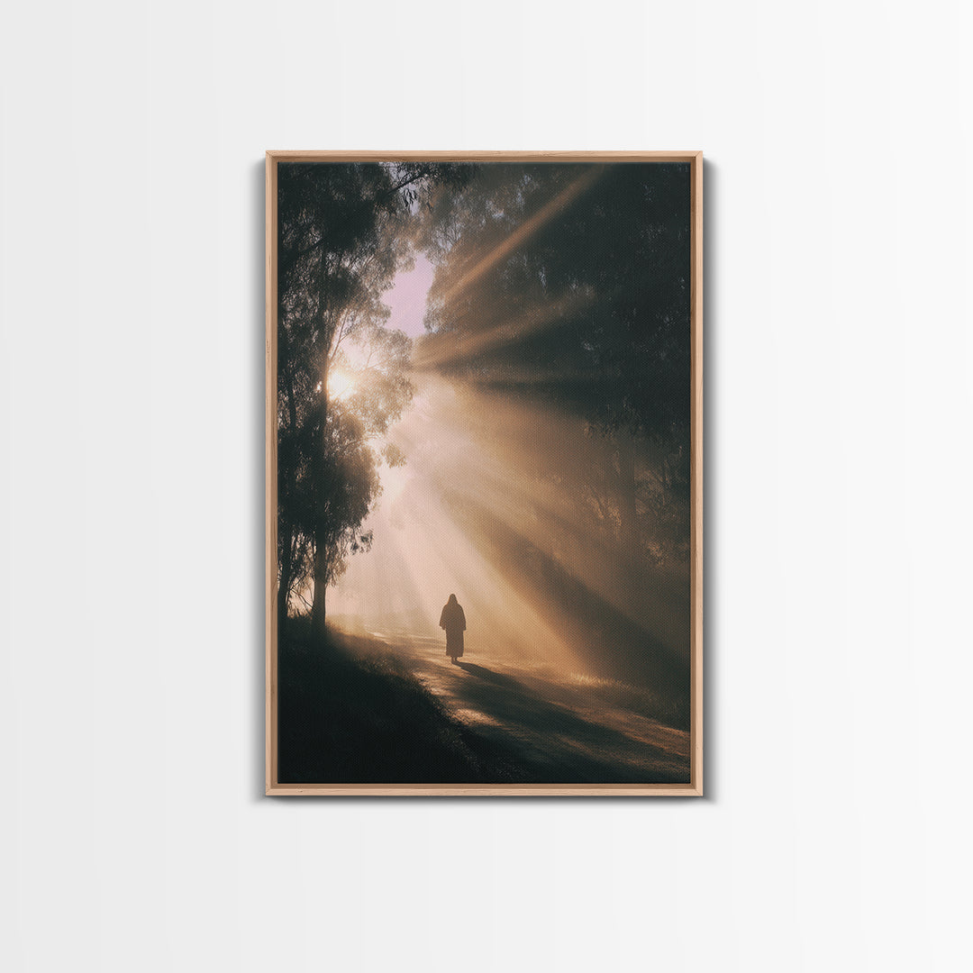 Quiet Meadow – Framed Canvas Print – Christian Art Canvas – Christian Painting – Subtle Christian Art – Christian Wall Art – Christmas Art