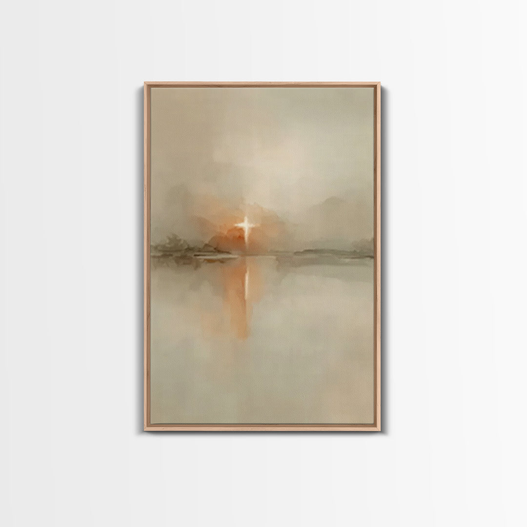 Heavenly Snow Path – Framed Canvas Print – Christian Art Canvas – Christmas Wall Art – Christian Christmas Art – Christian Wall Art – Chris