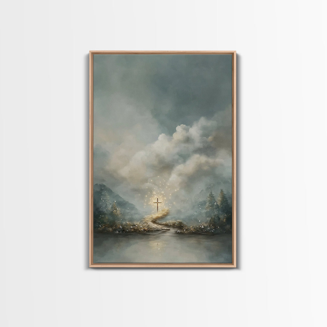 Path Of Glory – Framed Canvas Print – Christian Wall Art – Christian Art Canvas – Christian Paintings – Moody Christian Art