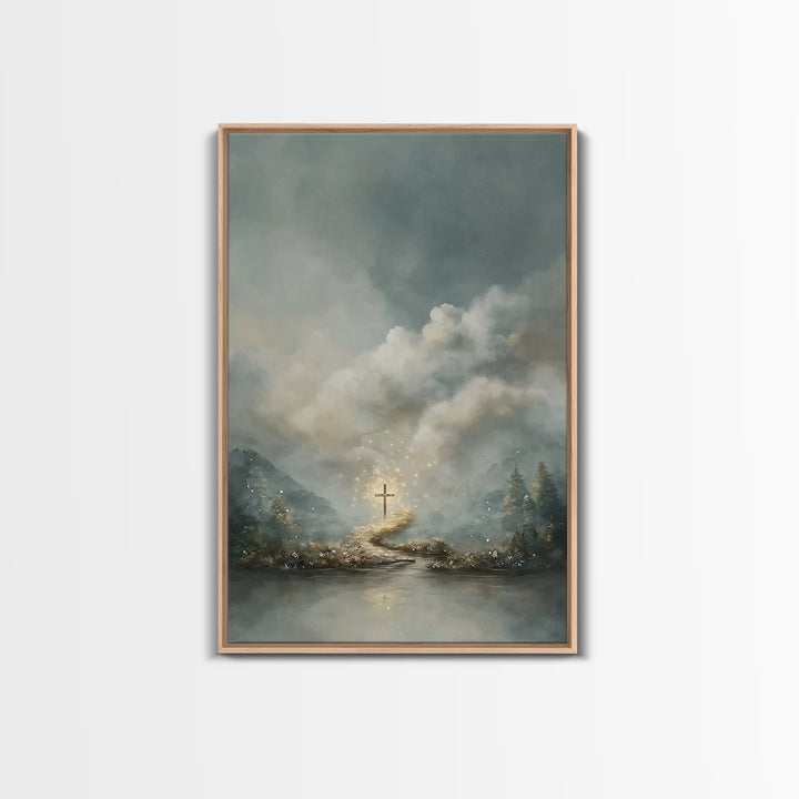 Path Of Glory – Framed Canvas Print – Christian Wall Art – Christian Art Canvas – Christian Paintings – Moody Christian Art