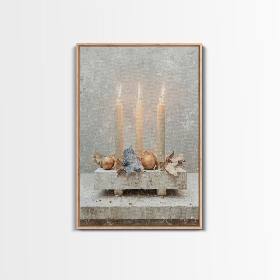 Threefold Blessing - Framed Canvas Print - Christian Christmas Art - Christmas Art - Christian Art Canvas - Christian Decor - Christian Wal