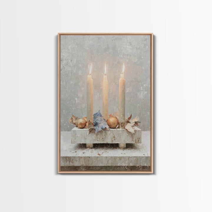 Threefold Blessing - Framed Canvas Print - Christian Christmas Art - Christmas Art - Christian Art Canvas - Christian Decor - Christian Wal
