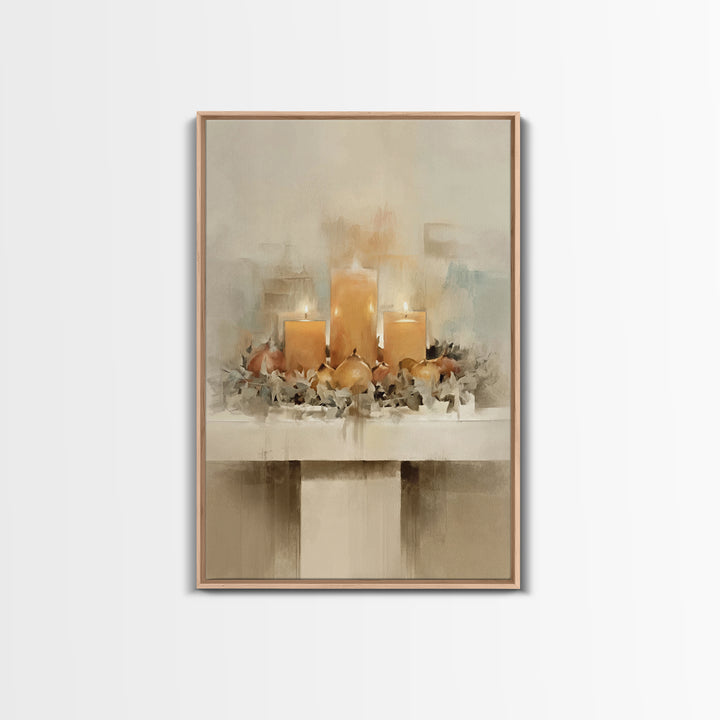 Advent Gathering - Framed Canvas Print - Christian Christmas Art - Christian Art Canvas - Christian Decor - Christmas Art - Christian Wall