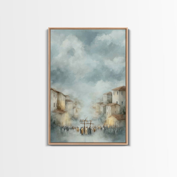 Valley Of Witness – Framed Canvas Print – Christian Art Canvas – Christian Wall Art – Modern Christian Painting – Christian Gift – Unique C