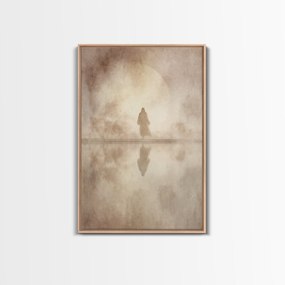Sacred Horizon – Framed Canvas Print – Jesus Painting – Christian Wall Art – Christian Art Canvas – Christian Gift – Christian Decor