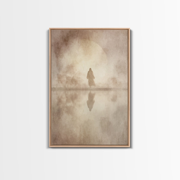 Sacred Horizon – Framed Canvas Print – Jesus Painting – Christian Wall Art – Christian Art Canvas – Christian Gift – Christian Decor
