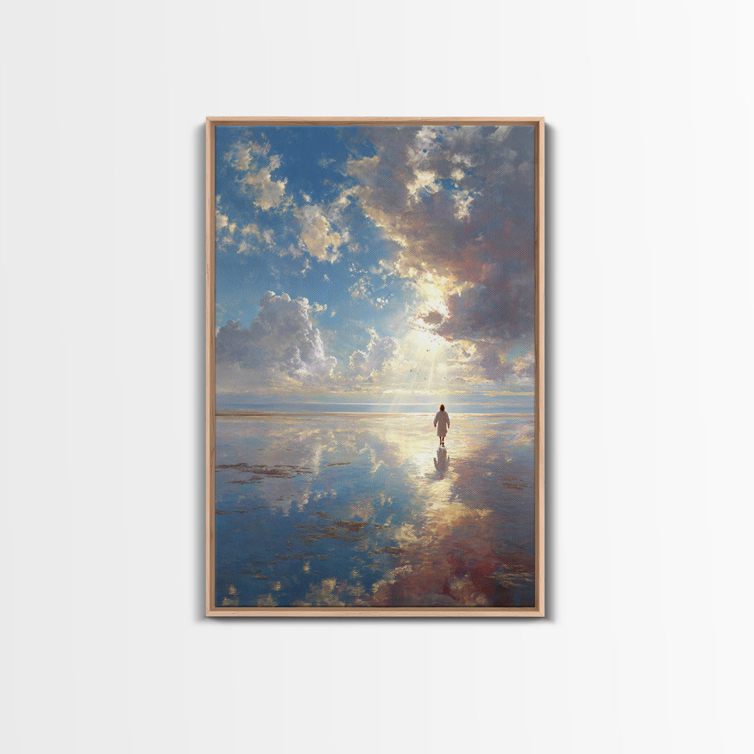 Radiant Promise | Framed Canvas Print | Christian Wall Art | Christian Art Canvas | Christian Gift | Jesus Painting | Christian Decor