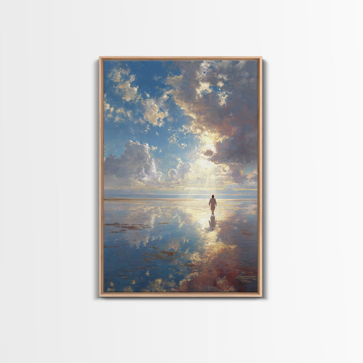Radiant Promise | Framed Canvas Print | Christian Wall Art | Christian Art Canvas | Christian Gift | Jesus Painting | Christian Decor