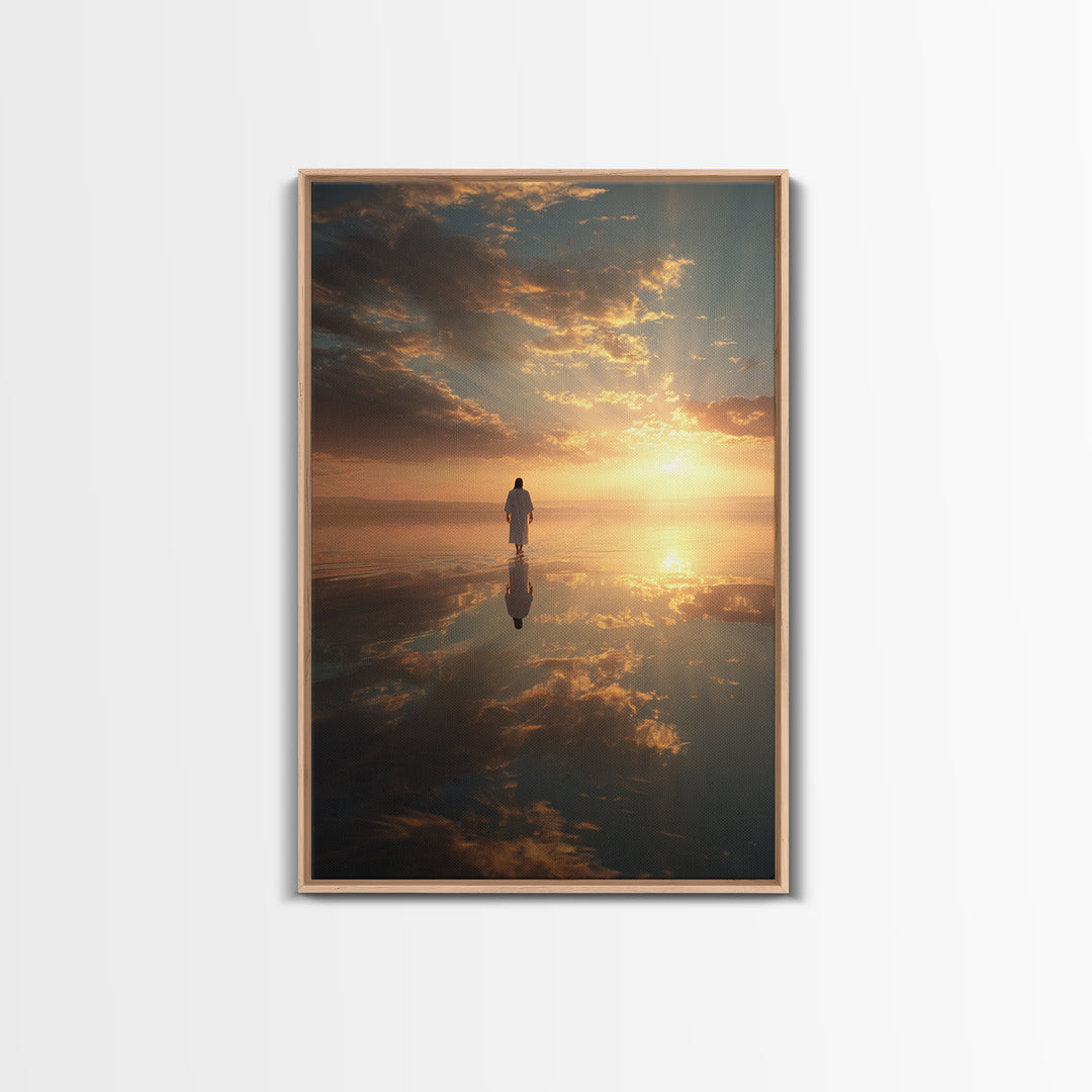 Celestial Path – Framed Canvas Print – Christian Art Canvas – Christian Wall Art – Christian Decor – Jesus Painting – Christian Gift