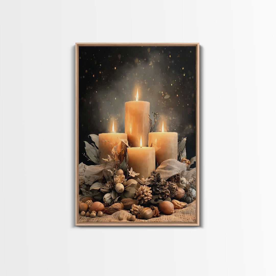 Gifts Of Illumination - Framed Canvas Print - Christian Art Canvas - Christian Decor - Christian Christmas Art - Christian Wall Art - Chris