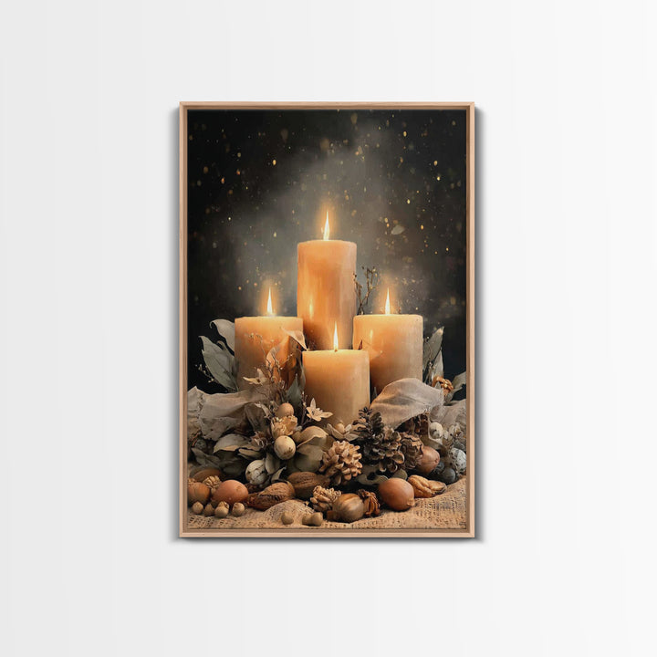 Gifts Of Illumination - Framed Canvas Print - Christian Art Canvas - Christian Decor - Christian Christmas Art - Christian Wall Art - Chris