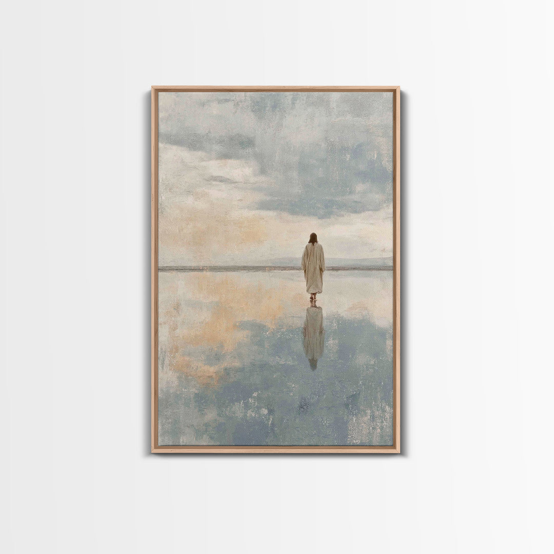 Calm Reverence | Framed Canvas Print | Christian Decor | Christian Art Canvas | Christian Gift | Christian Wall Art | Jesus Painting