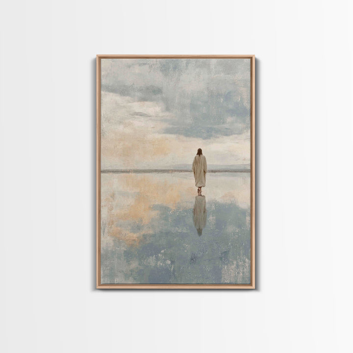 Calm Reverence | Framed Canvas Print | Christian Decor | Christian Art Canvas | Christian Gift | Christian Wall Art | Jesus Painting