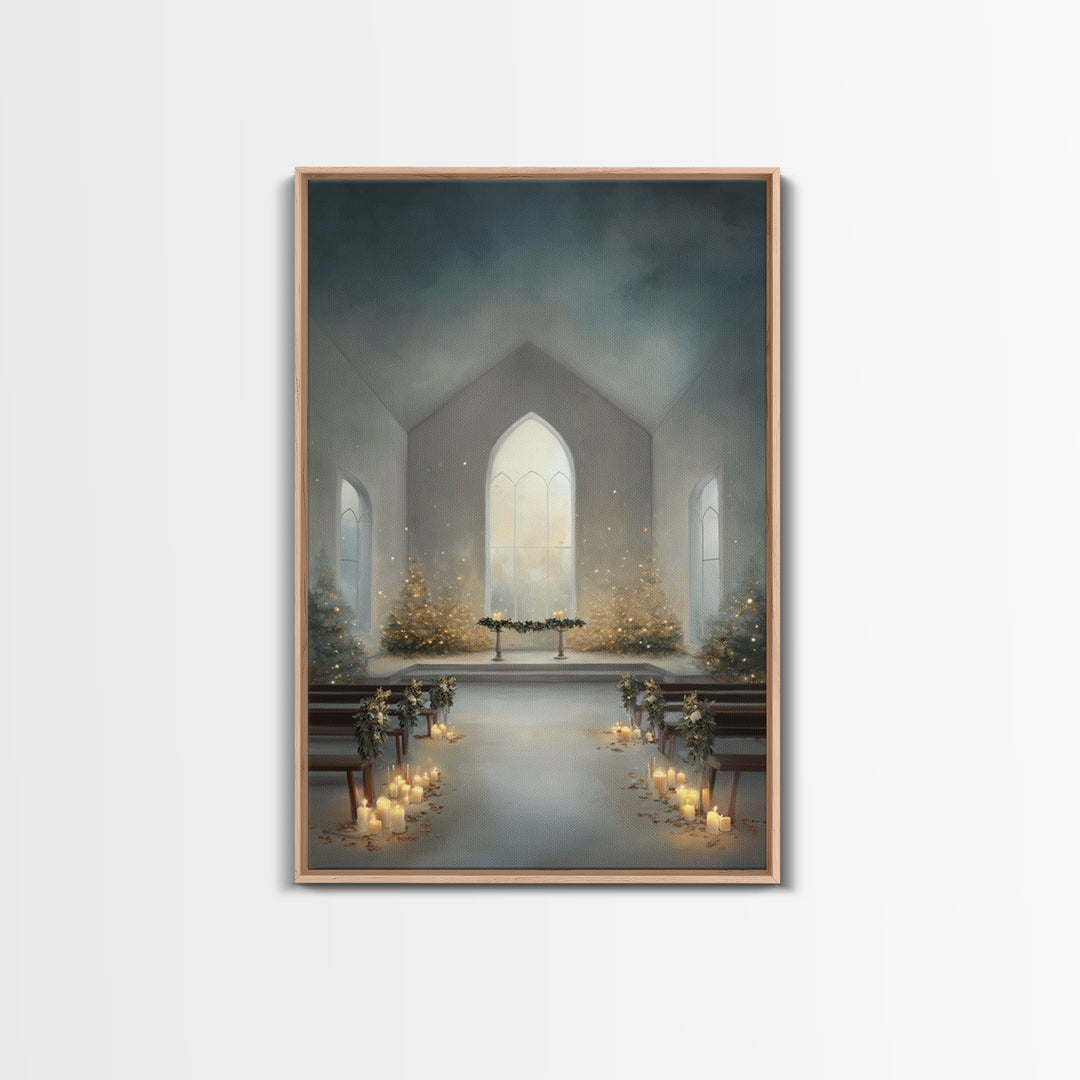 Sanctified Dawn – Framed Canvas Print – Christian Art – Christian Wall Art – Christmas Art Prints – Christian Art Canvas – Christian Christ