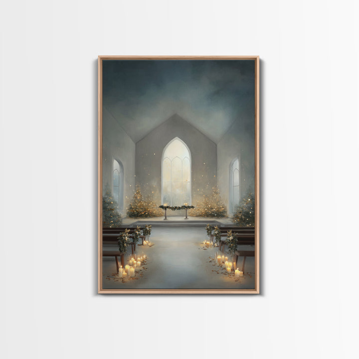 Sanctified Dawn – Framed Canvas Print – Christian Art – Christian Wall Art – Christmas Art Prints – Christian Art Canvas – Christian Christ