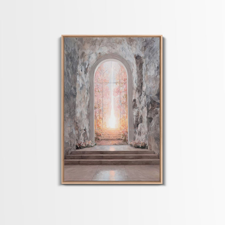 Gate Of Dawn – Framed Canvas Print – Christian Wall Art – Large Christian Art – Christian Art Canvas – Subtle Christian Art – Christian Dec