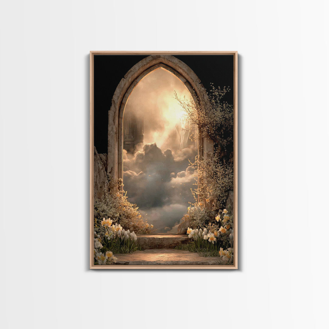 Clouds Of Promise – Framed Canvas Print – Christian Art Canvas – Christian Wall Art – Moody Christian Art – Christian Decor – Christian Art