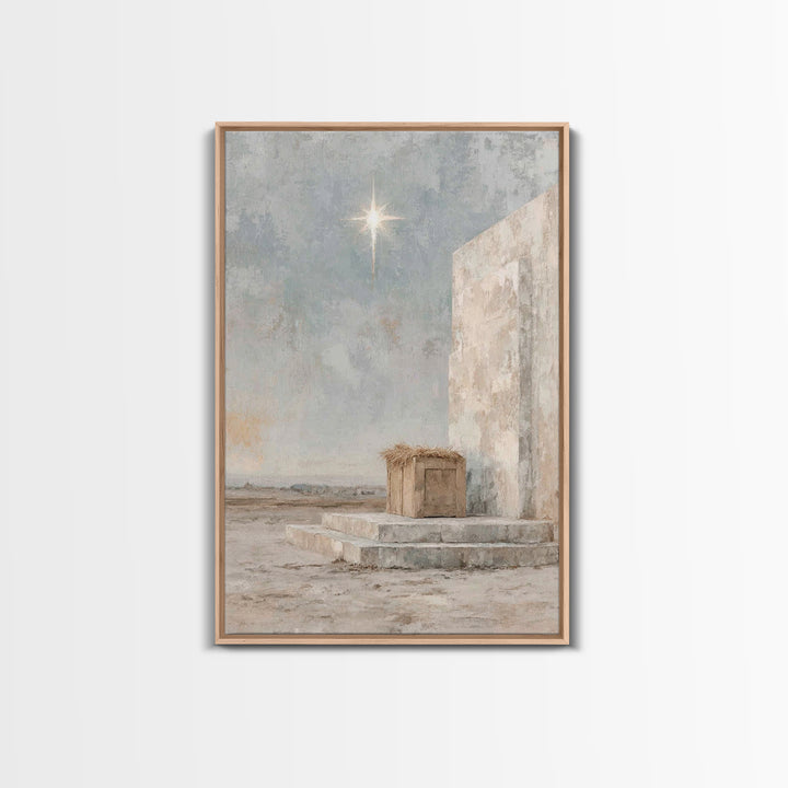 Heavenly Child – Framed Canvas Print – Jesus Christmas Art – Christian Art Canvas – Christian Wall Art – Christmas Canvas Wall Art