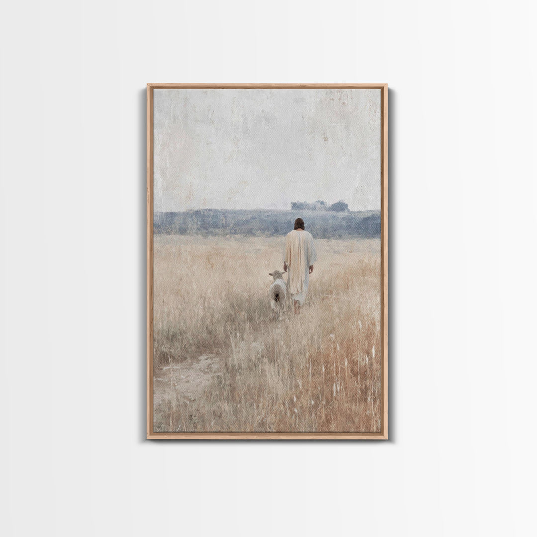 Fields of Peace – Framed Canvas Print – Christian Art Canvas – Christian Painting – Christian Wall Art – Subtle Christian Art